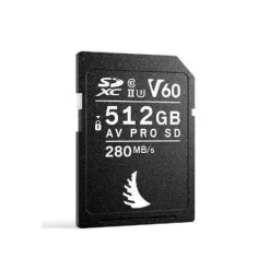Angelbird AV PRO 512GB MKII V60 280Mbs SD Card