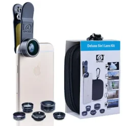 Apexel 5 in 1 Clip on Lens Kit