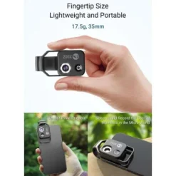 Apexel 200X Clip on Macro Lens with LED