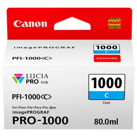 Canon PFI-1000C Cyan Ink Tank for Pixma PRO-1000