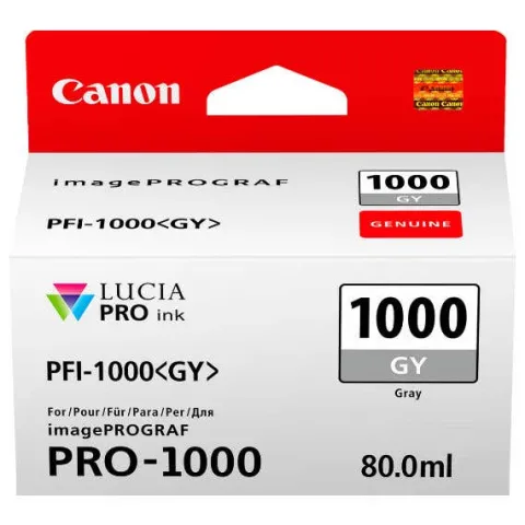 Canon PFI-1000GY Grey Ink Tank for Pixma PRO-1000