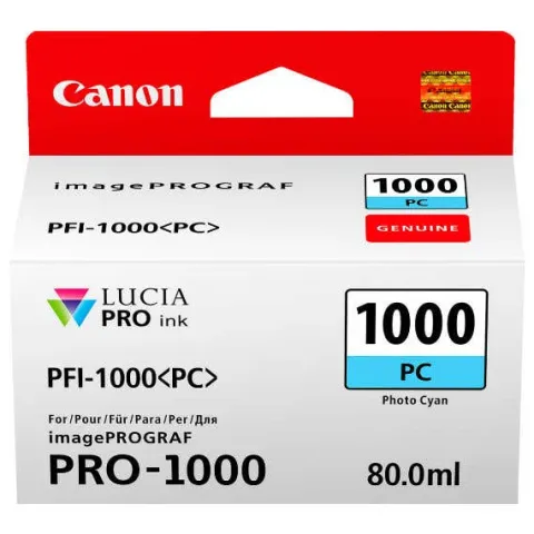 Canon PFI-1000PC Photo Cyan Ink Tank for - PRO-1000
