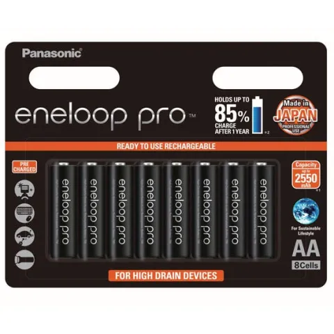 Eneloop PRO AA BLISTER 8 pk 2550mAh