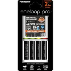 Eneloop PRO Quick Charger - Includes 4x PRO AA Batteries