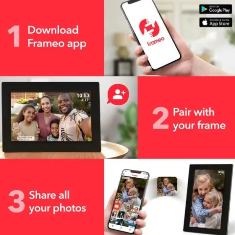 FireFly Frameo 10.1" DigiFrame 10.1”/Wifi/Glass