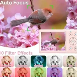 Firefly PIXUS Digital Camera Kit w/32GB Card & Case - Purple