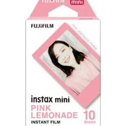 Fuji Instax Mini Instant Film 10 Shot - Pink Frame