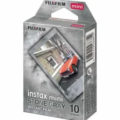 Fuji Instax Mini Instant Film Twin Pack (20 Shots) - Stone Grey Frame