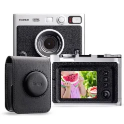 Fujifilm Instax Mini EVO Instant Camera - Black with Case