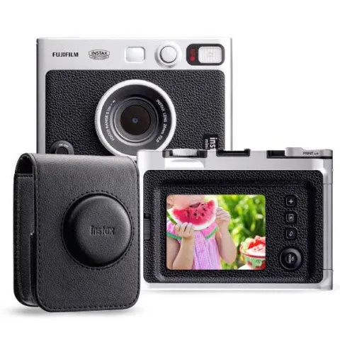 Fujifilm Instax Mini EVO Instant Camera - Black with Case