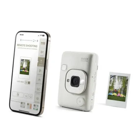 Fujifilm Instax Mini LiPlay Instant Camera - White Mist