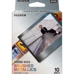 Fujifilm Instax Wide Film Brushed Metallic Frame - 10 Shot
