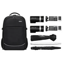 Godox AD300 Pro TTL Two Head, Umbrella & Softbox Flash Kit