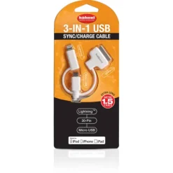 Hahnel 3-in-1 Phone Cable - Lightning/30PIN/USB