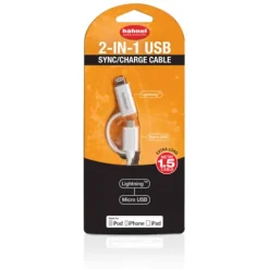 Hahnel Lightning + Micro USB 2 IN 1 Cable
