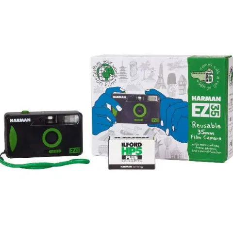 Harman EZ Motorised 35mm Camera w/ 1x B&W 36exp Film