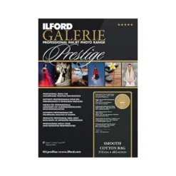 Ilford Galerie Prestige Smooth Cotton Rag Inkjet Photo Paper A2 25 pk