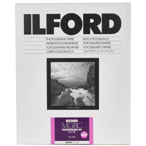 Ilford Multigrade RC Deluxe Glossy Paper 8x10"/20.3cm x 25.4cm - 25+5 Sheets