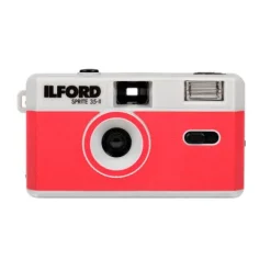 Ilford Sprite 35 II Flash Reusable Camera - Red w/ Bonus Ilford XP2 Film