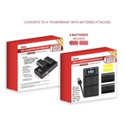 Inca Dual USB Charger with 2x NPFZ100 Batteries