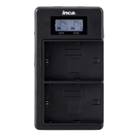 Inca USB Charger 2x Slots w/LCD - Sony NP-FZ100