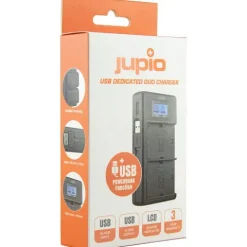 Jupio USB Charger 2x Slots w/LCD - Panasonic Lumix DMW-BLF19