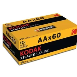 Kodak AA Alkaline Batteries 60x Pack