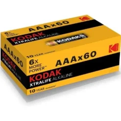 Kodak AAA Alkaline Batteries 60x Pack