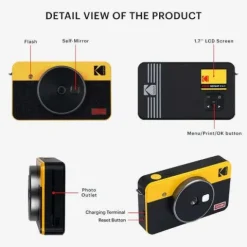 Kodak C210R Instant Camera - Black/White