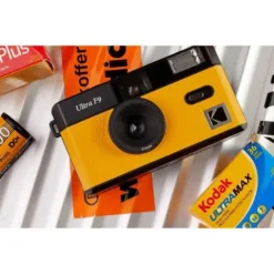 Kodak Ultra F9 35mm Film Camera w/Flash - Yellow