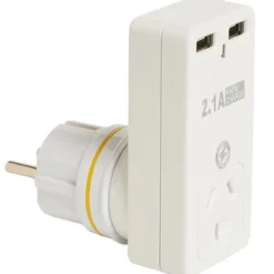 Korjo 2 Port USB Euro Adapter - Rapid Charge