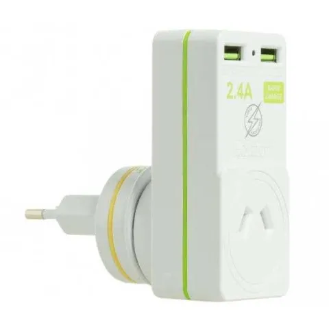 Korjo USB x2 & Power Adaptor - Australia/Italy