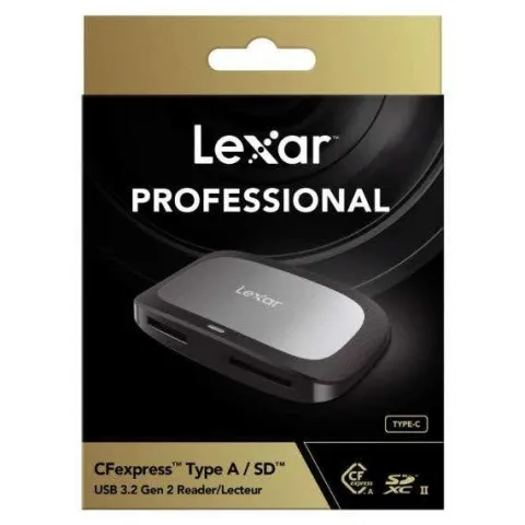 Lexar Pro CFExpress TYPE A & SD Card Reader USB 3.2 > Gen 2x2