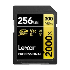 Lexar Pro 256GB 2000x SDXC Card 300Mbs UHSII