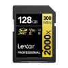 Lexar Pro 128GB 2000x SDXC Card 300Mbs UHSII