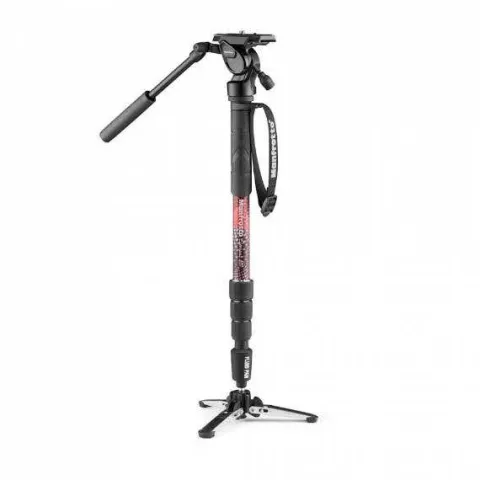 Manfrotto MVM Element II Video Monopod w/Feet & Video Head