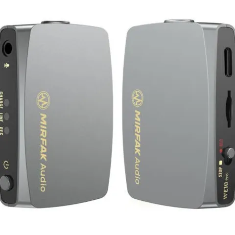 Mirfak WE10 Pro Dual Transmitter Wireless Microphone System (2.4 GHz)