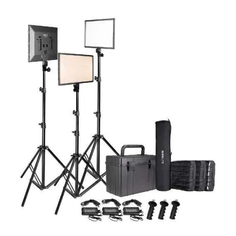 Nanlite Lumipad 25 soft LED panel - Triple Kit with Light Stands