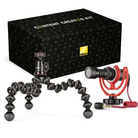 Nikon Content Creators Kit - Includes Joby 1K Kit Gorillapod + Rode VideoMicro
