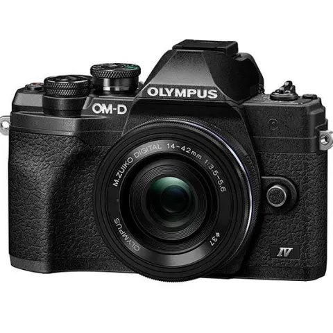Olympus OM-D E-M10 Mark IV + 14-42mm & 40-150mm Twin Kit - Black