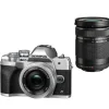 Olympus OM-D E-M10 Mark IV + 14-42mm & 40-150mm Twin Kit - Silver