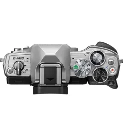 Olympus OM-D E-M10 Mark IV + 14-42mm & 40-150mm Twin Kit - Silver