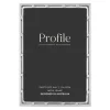 Profile Bamboo Silver Metal Photo Frame - 4x6"