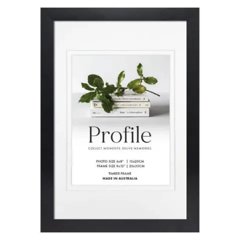 Profile Deluxe Black 8x12" Frame - 6x8" Opening
