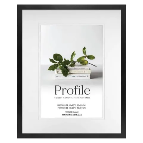 Profile Deluxe Black 16x20" Frame - 10x15" Opening