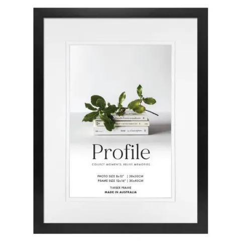 Profile Deluxe Black 12x16" Frame - 8x12" Opening