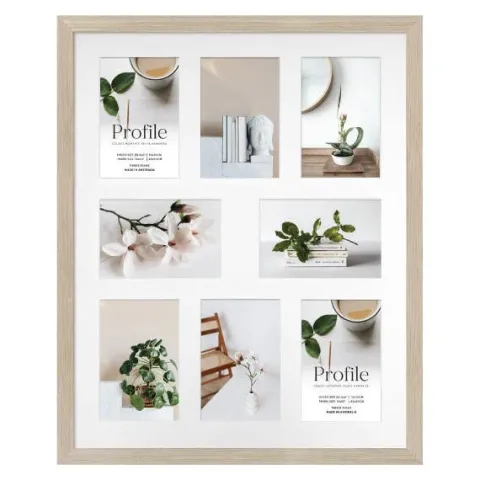 Profile Deluxe Polar Birch 16x20" Frame - 8x 4x6" Photos