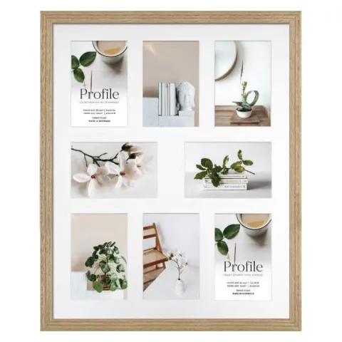 Profile Deluxe Victorian Ash 16x20" Frame - 8x 4x6" Photos