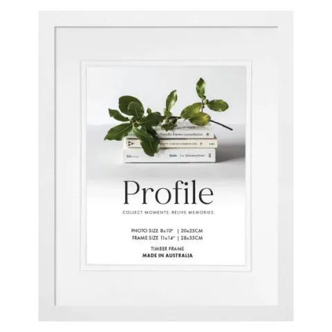 Profile Deluxe White 11x14" Frame - 8x10" Opening
