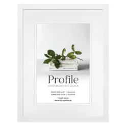 Profile Deluxe White 12x16" Frame - 8x12" Opening